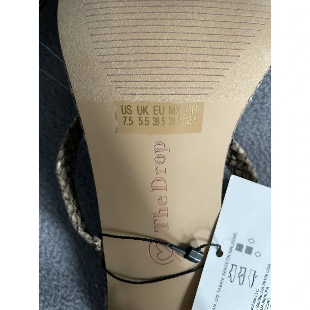 The Drop Avery Sandal/ Heels Snake Pattern Sz7.5 New!‎